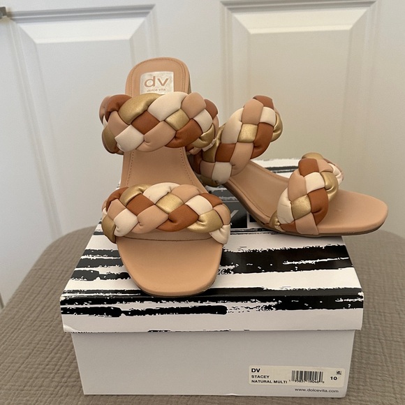 DV by Dolce Vita Women's Braided Sandals - Tan and Gold - Picture 1 of 1